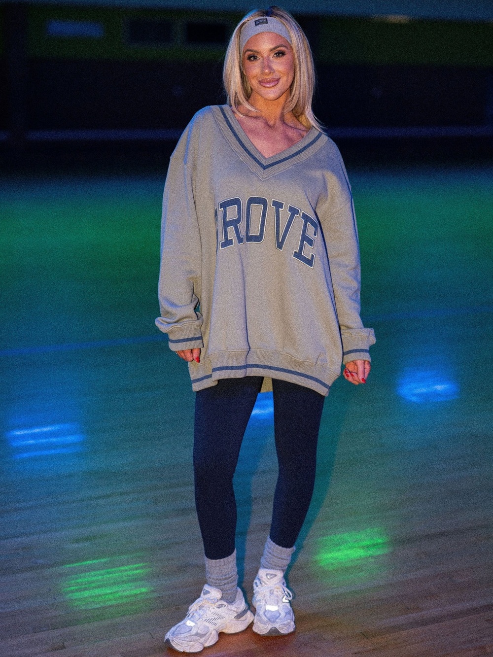 NWT Grove The Brand V Neck Sweatshirt